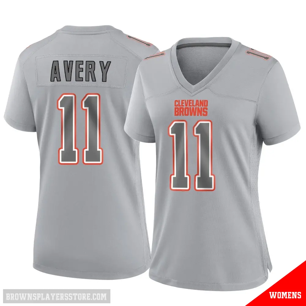 ＃11 Women's Tre Avery Gray Game Cleveland Browns Atmosphere Fashion Jersey