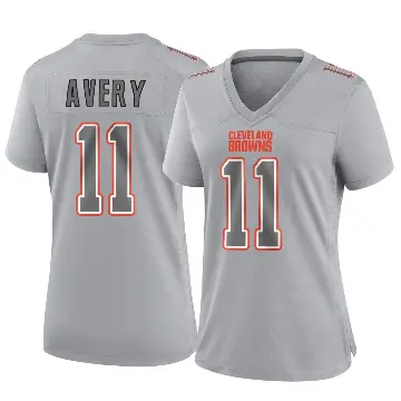 ＃11 Women's Tre Avery Gray Game Cleveland Browns Atmosphere Fashion Jersey