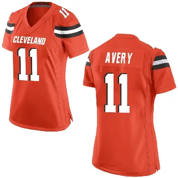＃11 Women's Tre Avery Orange Game Cleveland Browns Alternate Jersey