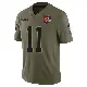 ＃11 Youth Bailey Zappe Olive Limited Cleveland Browns 2025 Salute to Service Jersey