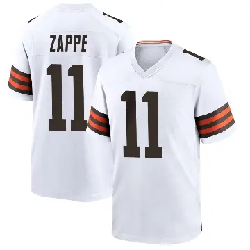 ＃11 Youth Bailey Zappe White Game Cleveland Browns Jersey