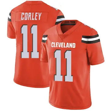 ＃11 Youth Malachi Corley Orange Limited Cleveland Browns Alternate Vapor Untouchable Jersey