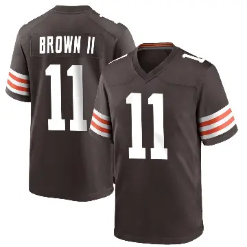 ＃11 Youth Tony Brown II Brown Game Cleveland Browns Team Color Jersey