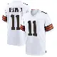 ＃11 Youth Tony Brown II White Game Cleveland Browns Jersey