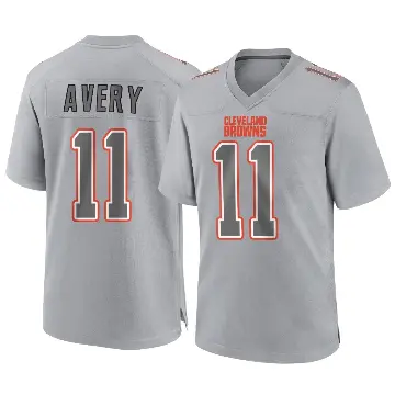 ＃11 Youth Tre Avery Gray Game Cleveland Browns Atmosphere Fashion Jersey