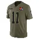 ＃11 Youth Tre Avery Olive Limited Cleveland Browns 2025 Salute to Service Jersey