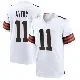 ＃11 Youth Tre Avery White Game Cleveland Browns Jersey
