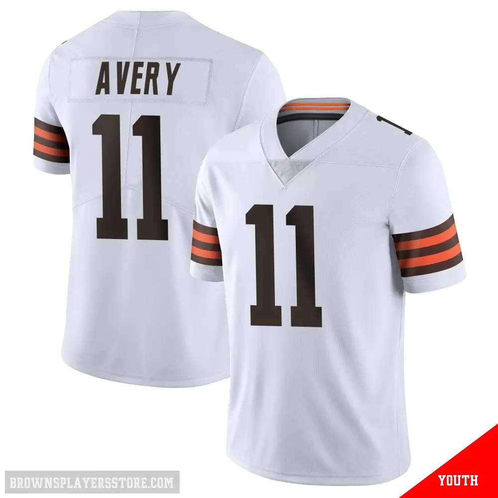 ＃11 Youth Tre Avery White Limited Cleveland Browns Vapor Untouchable Jersey