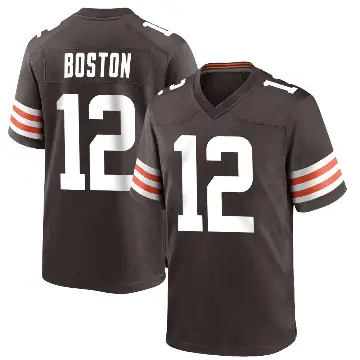 ＃12 Men's Denzel Boston Brown Game Cleveland Browns Team Color Jersey