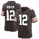 ＃12 Men's Denzel Boston Brown Game Cleveland Browns Team Color Jersey