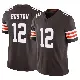 ＃12 Men's Denzel Boston Brown Limited Cleveland Browns Vapor F.U.S.E. Jersey