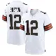 ＃12 Men's Denzel Boston White Game Cleveland Browns Jersey