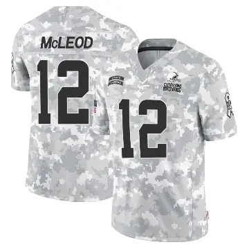 ＃12 Men's Rodney McLeod Jr. Arctic Camo Limited Cleveland Browns 2024 Salute to Service Jersey