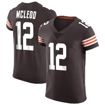 ＃12 Men's Rodney McLeod Jr. Brown Elite Cleveland Browns Vapor Jersey