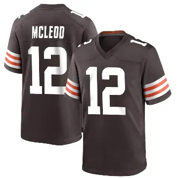 ＃12 Men's Rodney McLeod Jr. Brown Game Cleveland Browns Team Color Jersey