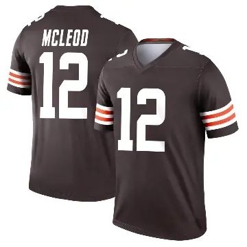 ＃12 Men's Rodney McLeod Jr. Brown Legend Cleveland Browns Jersey