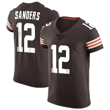 ＃12 Men's Shedeur Sanders Brown Elite Cleveland Browns Vapor Jersey