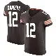 ＃12 Men's Shedeur Sanders Brown Elite Cleveland Browns Vapor Jersey