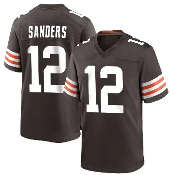 ＃12 Men's Shedeur Sanders Brown Game Cleveland Browns Team Color Jersey