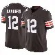 ＃12 Men's Shedeur Sanders Brown Limited Cleveland Browns Vapor F.U.S.E. Jersey