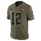 ＃12 Men's Shedeur Sanders Olive Limited Cleveland Browns 2025 Salute to Service Jersey