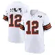 ＃12 Men's Shedeur Sanders White Game Cleveland Browns 1946 Collection Alternate Jersey