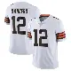 ＃12 Men's Shedeur Sanders White Limited Cleveland Browns Vapor Untouchable Jersey