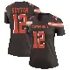 ＃12 Women's Denzel Boston Brown Legend Cleveland Browns Jersey