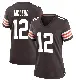 ＃12 Women's Rodney McLeod Jr. Brown Game Cleveland Browns Team Color Jersey
