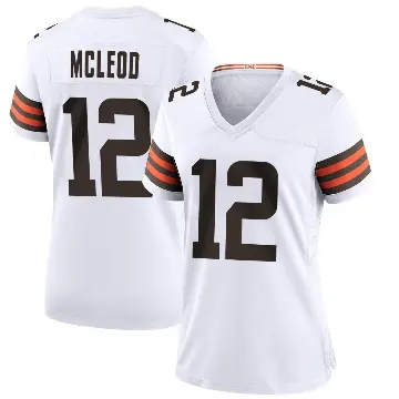 ＃12 Women's Rodney McLeod Jr. White Game Cleveland Browns Jersey