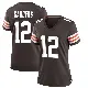 ＃12 Women's Shedeur Sanders Brown Game Cleveland Browns Team Color Jersey