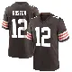 ＃12 Youth Denzel Boston Brown Game Cleveland Browns Team Color Jersey