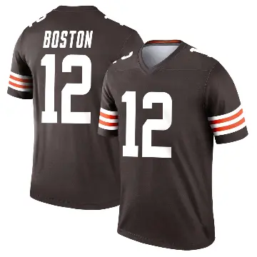 ＃12 Youth Denzel Boston Brown Legend Cleveland Browns Jersey