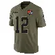 ＃12 Youth Denzel Boston Olive Limited Cleveland Browns 2025 Salute to Service Jersey