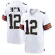＃12 Youth Denzel Boston White Game Cleveland Browns Jersey