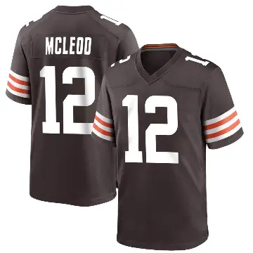 ＃12 Youth Rodney McLeod Jr. Brown Game Cleveland Browns Team Color Jersey