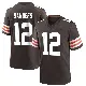 ＃12 Youth Shedeur Sanders Brown Game Cleveland Browns Team Color Jersey
