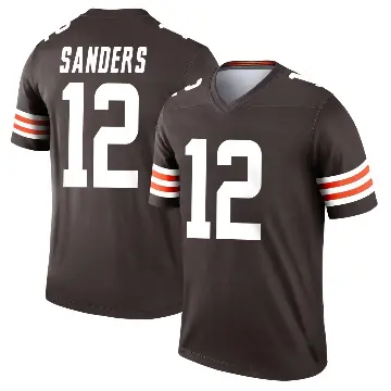 ＃12 Youth Shedeur Sanders Brown Legend Cleveland Browns Jersey