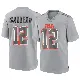 ＃12 Youth Shedeur Sanders Gray Game Cleveland Browns Atmosphere Fashion Jersey