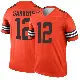 ＃12 Youth Shedeur Sanders Orange Legend Cleveland Browns Inverted Jersey