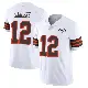 ＃12 Youth Shedeur Sanders White Limited Cleveland Browns Vapor 1946 Collection Alternate Jersey