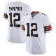 ＃12 Youth Shedeur Sanders White Limited Cleveland Browns Vapor Untouchable Jersey