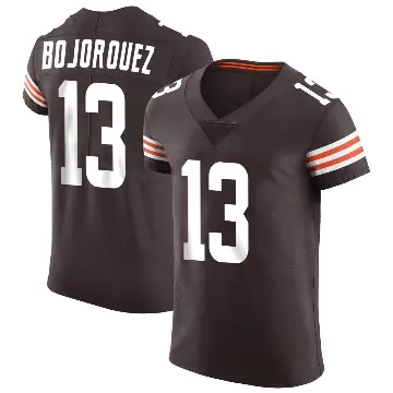 ＃13 Men's Corey Bojorquez Brown Elite Cleveland Browns Vapor Jersey