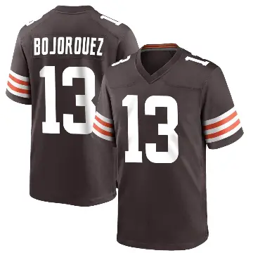 ＃13 Men's Corey Bojorquez Brown Game Cleveland Browns Team Color Jersey