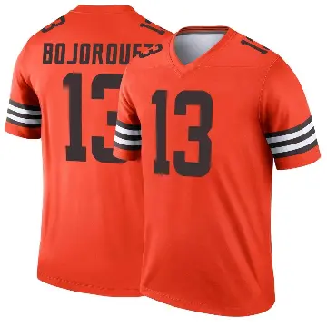＃13 Men's Corey Bojorquez Orange Legend Cleveland Browns Inverted Jersey