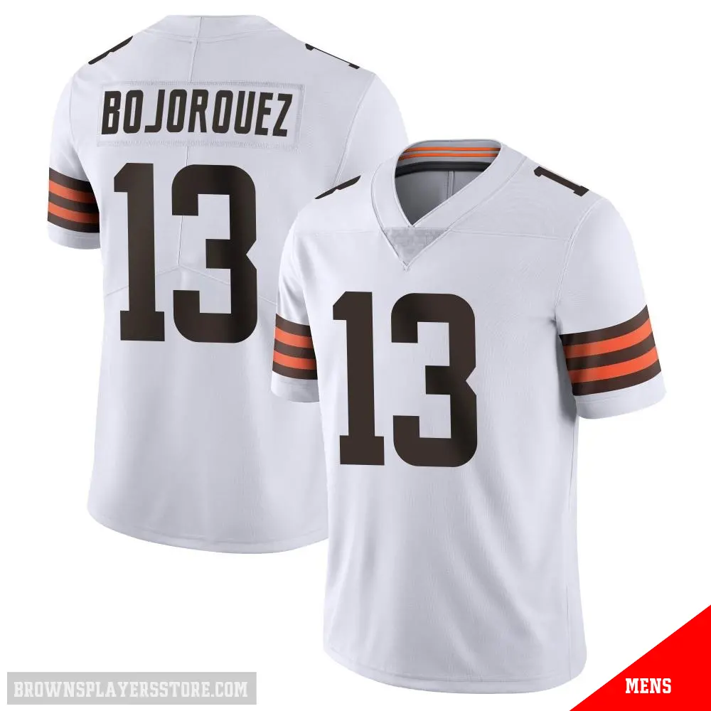＃13 Men's Corey Bojorquez White Limited Cleveland Browns Vapor Untouchable Jersey