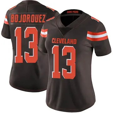 ＃13 Women's Corey Bojorquez Brown Limited Cleveland Browns Team Color Vapor Untouchable Jersey