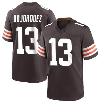 ＃13 Youth Corey Bojorquez Brown Game Cleveland Browns Team Color Jersey