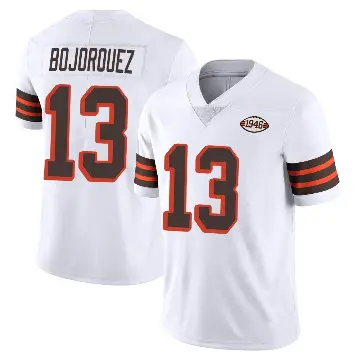 ＃13 Youth Corey Bojorquez White Limited Cleveland Browns Vapor 1946 Collection Alternate Jersey