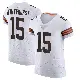 ＃15 Men's Charlie Whitehurst White Elite Cleveland Browns Vapor Jersey